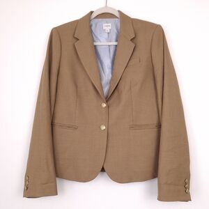 J. Crew Original Schoolboy Blazer wool blend preppy old money professional tan